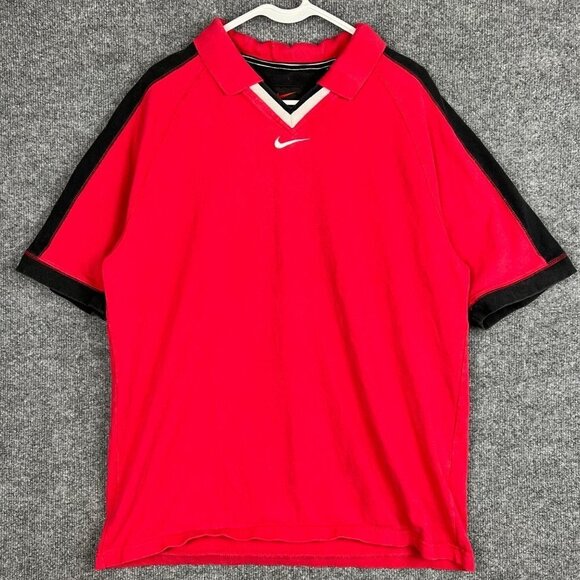 Nike Other - Vintage Nike Polo Shirt Embroidered‎ Swoosh Men’s Medium 90s Center Check Logo